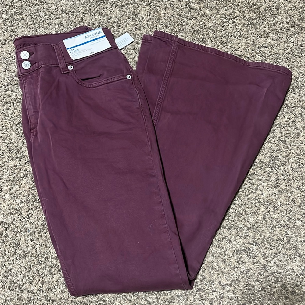 Arizona Jean CO Y2K Purple Flare Jeans